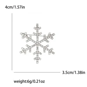 Брошь Снежинка новогодняя #10