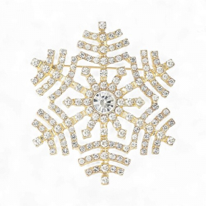 Брош Сніжинка новорічна #26