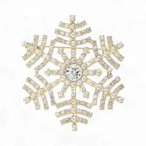 Брош Сніжинка новорічна #26