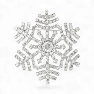 Брош Сніжинка новорічна #27
