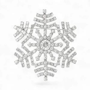 Брош Сніжинка новорічна #27
