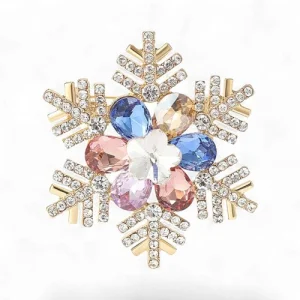 Брош Сніжинка новорічна #9