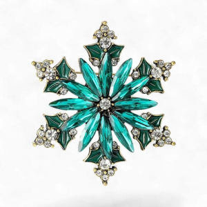 Брош Сніжинка новорічна #17