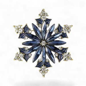 Брош Сніжинка новорічна #18