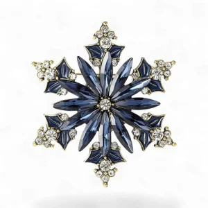 Брош Сніжинка новорічна #18