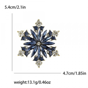 Брош Сніжинка новорічна #18