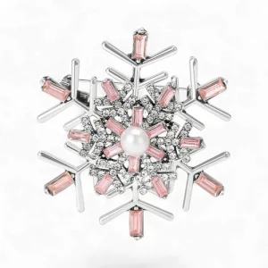 Брош Сніжинка новорічна #3