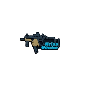 Міні ПВХ патч (шеврон) "Kriss Vector"