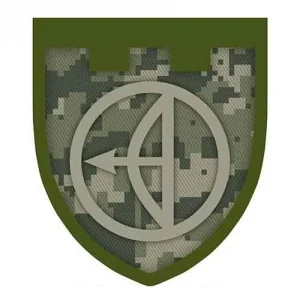 Нашивка ТрО 112 бригади ЗСУ Київ піксель