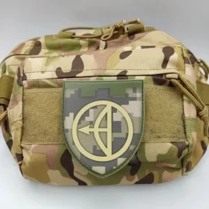 Нашивка ТрО 112 бригади ЗСУ Київ піксель