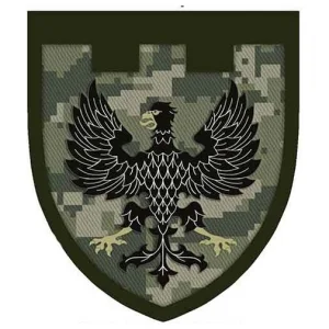 Нашивка ТрО 119 бригади ЗСУ Чернігів піксель