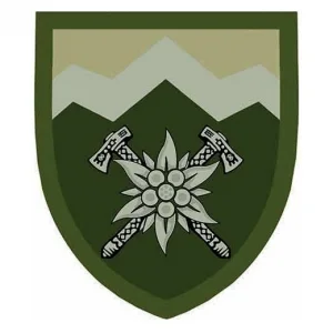 Нашивка ВСУ 10 отдельная горно-штурмовая бригада ОК Запад полевой