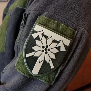 Нашивка ВСУ 128 отдельная горно-штурмовая Закарпатская бригада ОК Запад полевой