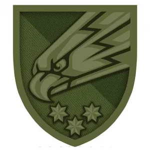 Нашивка ЗСУ 25 окрема повітряно-десантна бригада олива