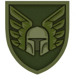 Нашивка ЗСУ 46 окрема аеромобільна бригада олива