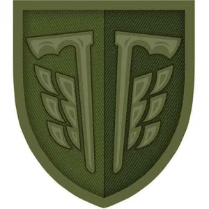 Нашивка ВСУ 77 отдельная аэромобильная бригада олива