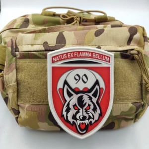 Нашивка ВСУ Natus ex flamma bellum 90