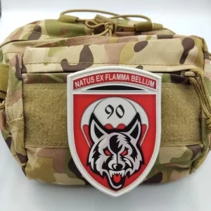 Нашивка ЗСУ Natus ex flamma bellum 90
