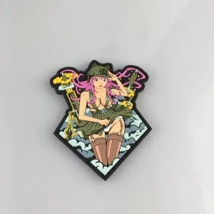 Патч/Шеврон Anime Girl Рожева