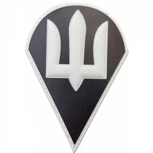 Патч/шеврон ДШВ чорно білий