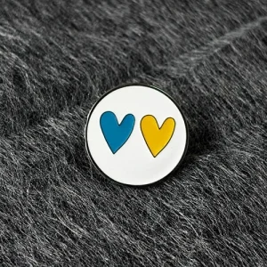 Значок Сердце в патриотических цветах