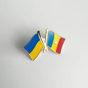 Значок флаги Украина / Молдова