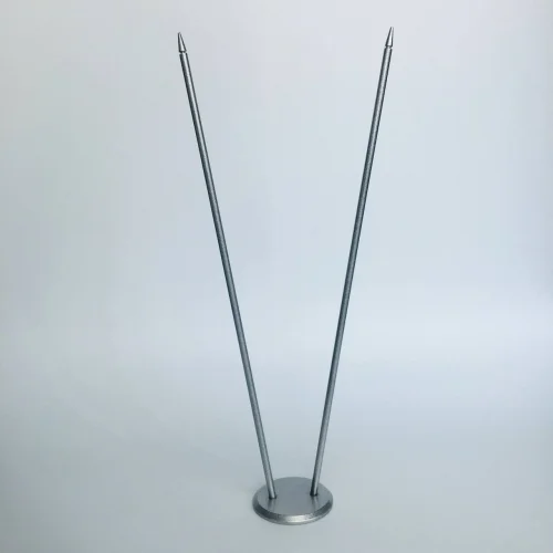 Настільний тримач під 2 прапорці (порошкове фарбування)