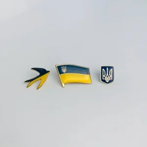 Набір з 3х значків/пінів Сміливість