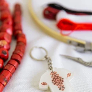 Брелок Patriot Вышиванка красный орнамент