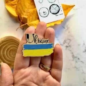 Значок Прапор з дерева