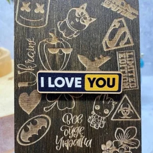 Значок I LOVE YOU