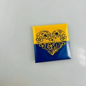 Магніт сувенірний Серце квіти