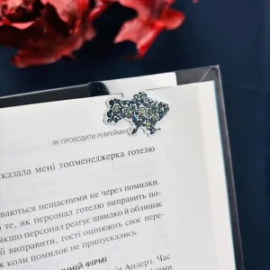 Закладка для планера Мапа України квітки