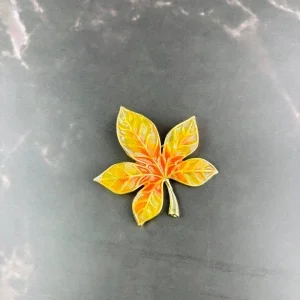 Брош Каштан Помаранчевий