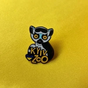 Значок Котячий Лємур КиївЗОО