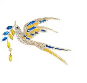 Значок Птах миру з колоском