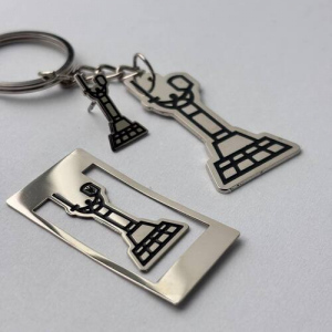 Набор значок + брелок + закладка Достопримечательности Киева Монумент Родина-Мать