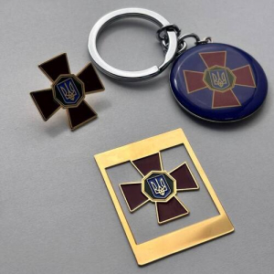 Набор значок + брелок + закладка НГУ