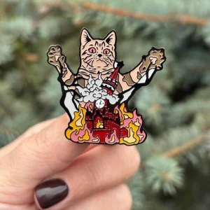 Значок Кот ебашит москву