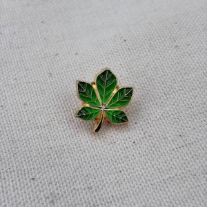 Значок Каштан зелений позолота