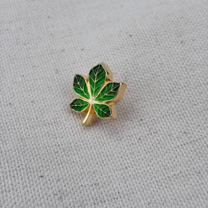 Значок Каштан зелений позолота