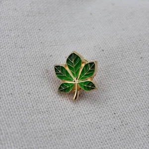 Значок Каштан зеленый позолота