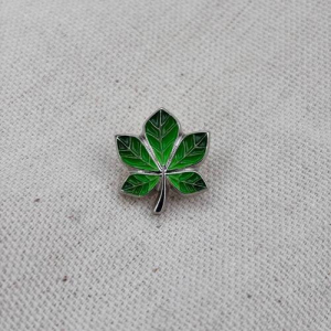 Значок Каштан зелений срібло