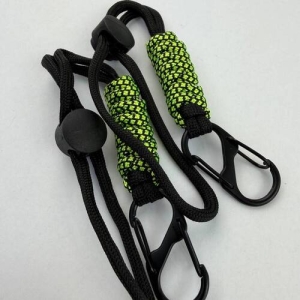 Держатель ключей на пояс черно-зеленый