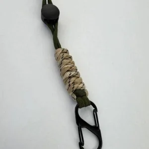 Держатель ключей на пояс зелено-серый