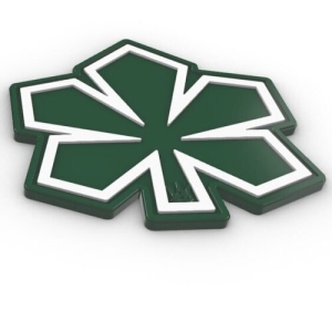 Патч Каштан Зелений