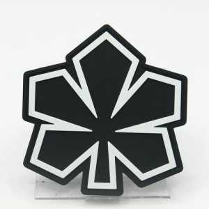 ПВХ Патч Каштан Чорно-білий