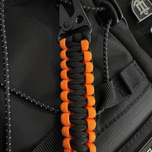 Держатель ключей на пояс с паракорда оранжевый