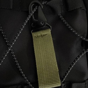 Держатель ключей на пояс с паракорда зеленый