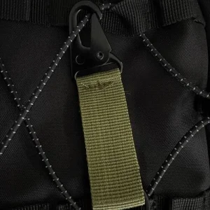 Утримувач ключів на пояс з паракорду зелений